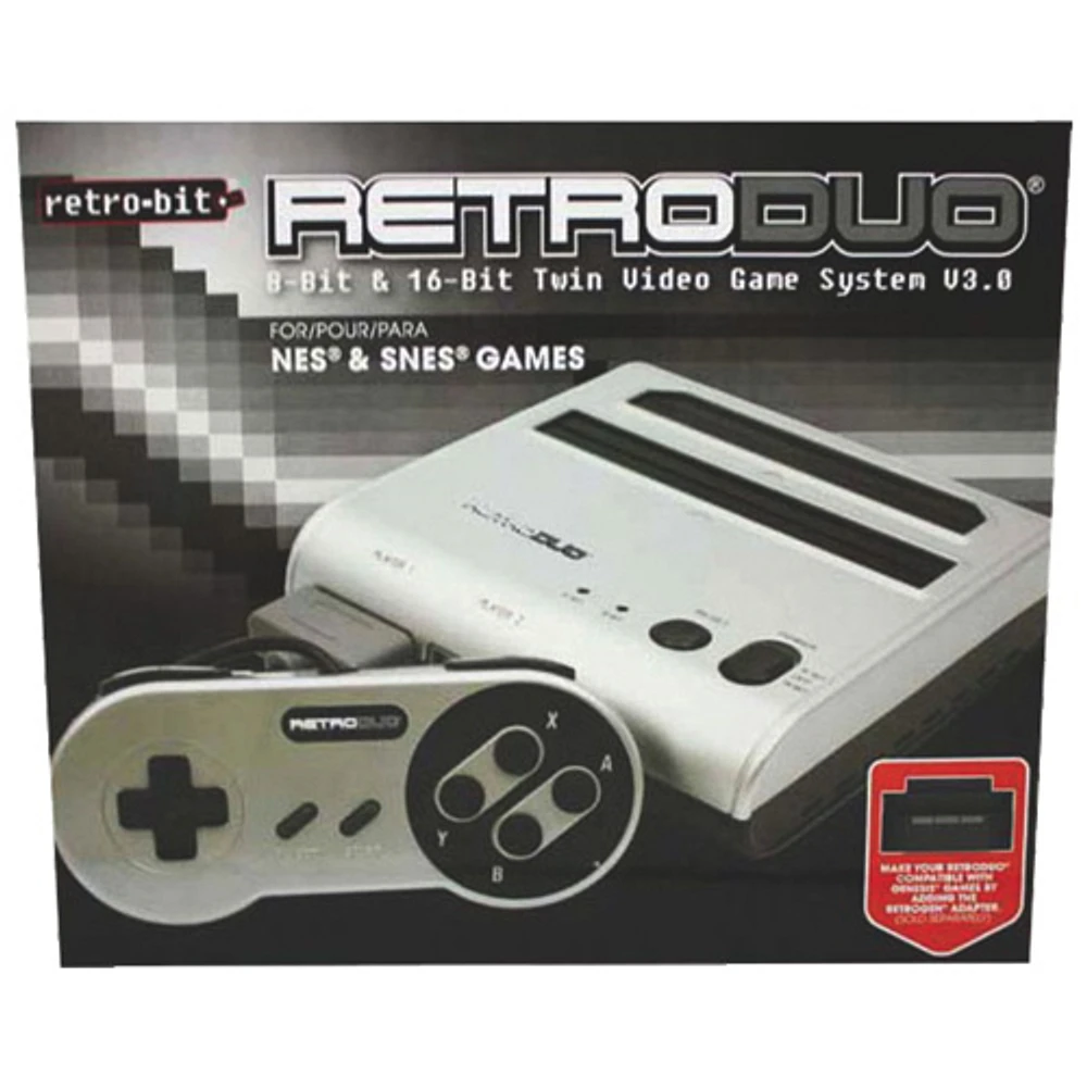 Console de jeu NES/SNES de Retro-Bit - Argenté