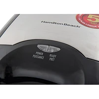 Hamilton Beach Belgian-Style Waffle Maker (26020C) - Black/ Stainless Steel