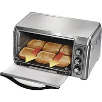 Hamilton Beach Easy-Reach Convection Toaster Oven - 6-Slice - Stainless Steel
