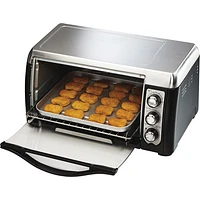 Hamilton Beach Easy-Reach Convection Toaster Oven - 6-Slice - Stainless Steel