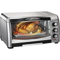 Hamilton Beach Easy-Reach Convection Toaster Oven - 6-Slice - Stainless Steel