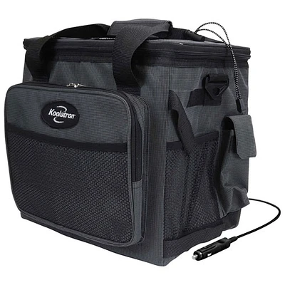 Glacière électrique repliable 12 V 13 L (14 pte) de Koolatron - Gris/Noir