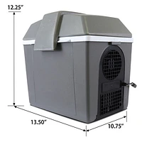 Glacière/Réchaud électrique 12 V 9 L (9,8 pte) à courroie de Koolatron - Gris