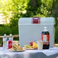 Glacière/Réchaud électrique à deux sens 12 V 42 L (45 pte) de Koolatron - Gris
