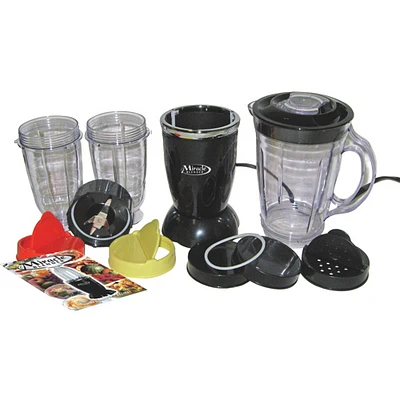 Mélangeur de 260 W Miracle de Total Chef avec tasses de voyage - 0,55 l