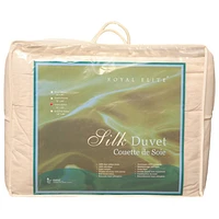 Maholi Royal Elite Collection 233 Thread Count Silk Duvet - Queen - White