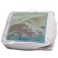 Maholi Royal Elite Collection 233 Thread Count Silk Duvet - Queen - White