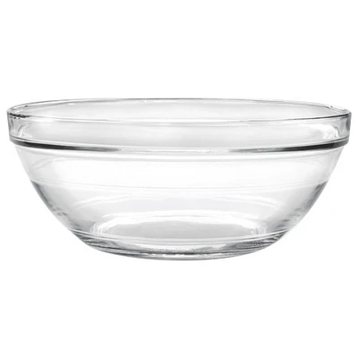 Bols en verre empilables Lys 12,2 po de Duralex - Ensemble de 3 - Transparent