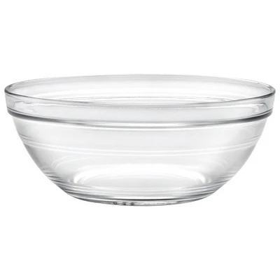 Duralex Lys 8.1" Stackable Glass Bowl - Set of 6 - Clear