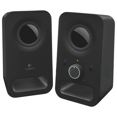 Système de haut-parleurs d'ordinateur 2.0 canaux Z150 de Logitech - Noir