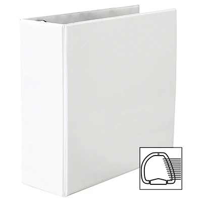Cartable à anneaux en D de 4 po EZD d'Avery (AVE79-704) - Blanc