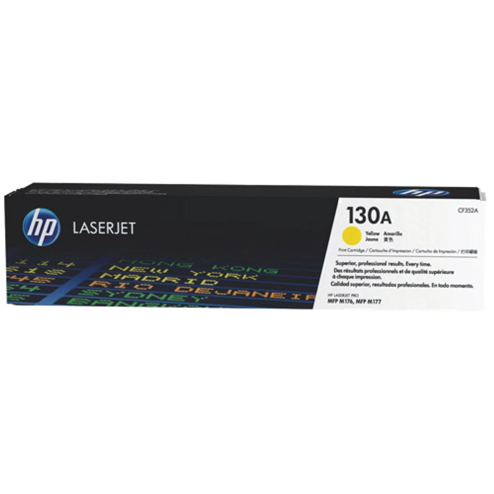Cartouche de poudre d'encre jaune LaserJet 130A de HP (CF352A)