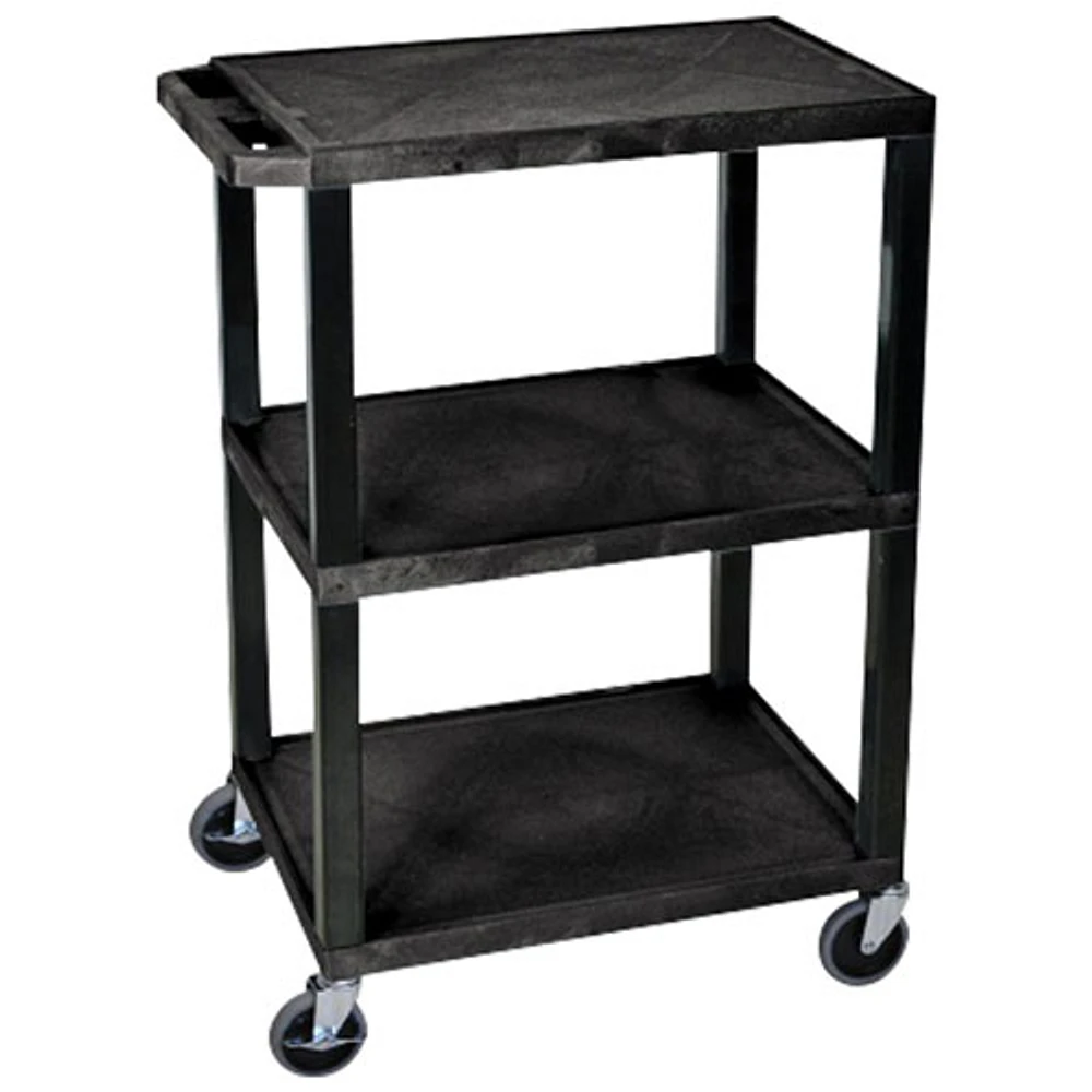 Chariot de 34 po Tuffy de Luxor (WT34S) - 3 tablettes - Noir
