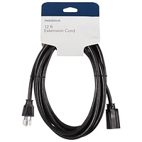 Insignia 12' Extension Power Cord - Black - Only at Best Buy
