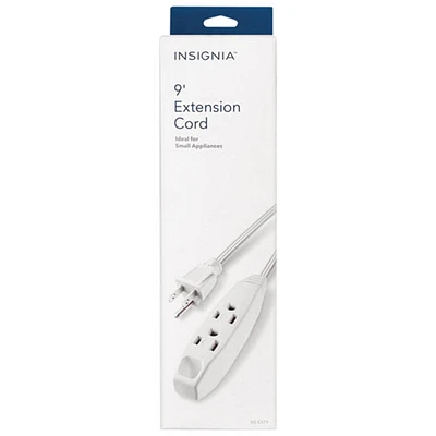 Insignia 9' Extension Power Cord - White - Only at Best Buy