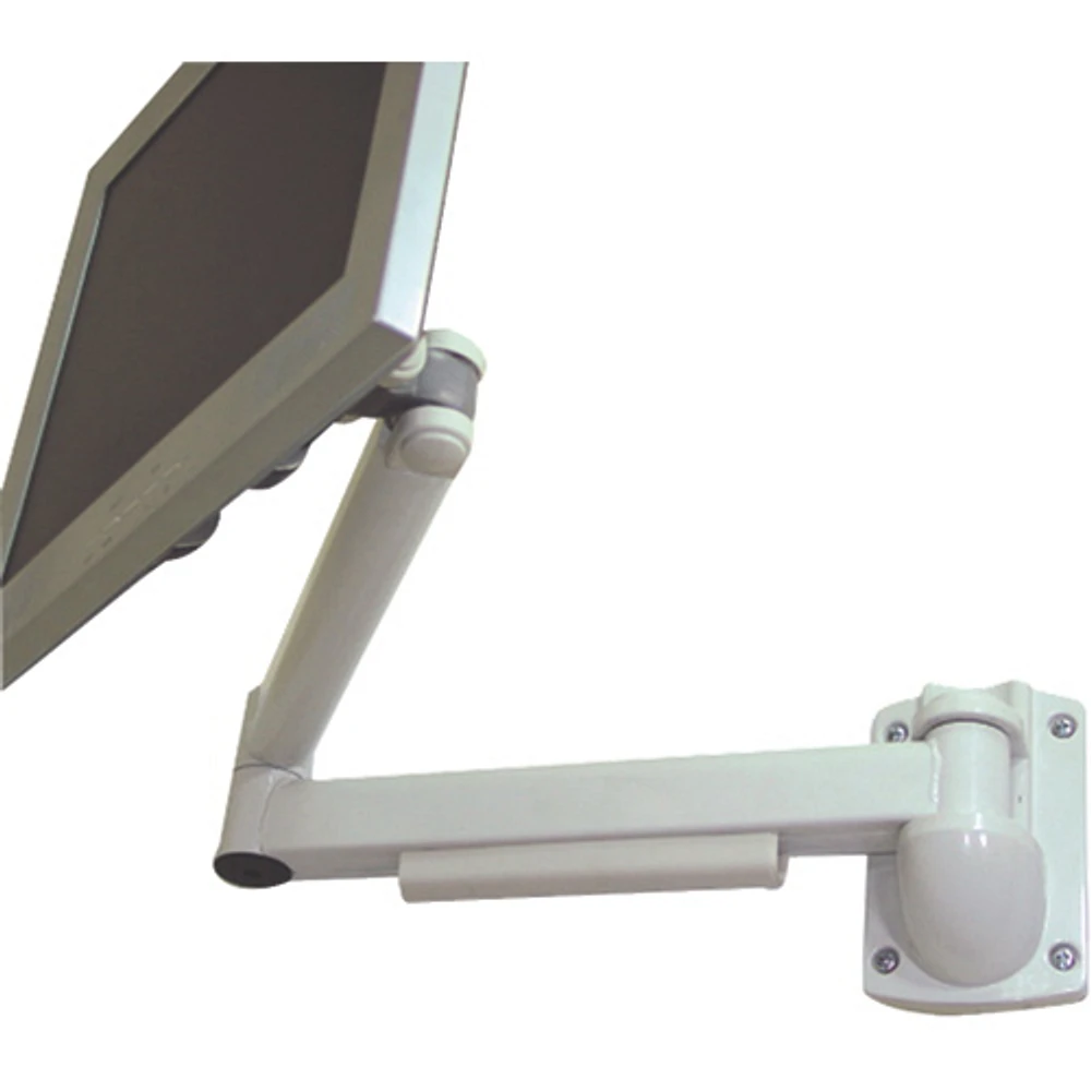 Support mural à bras articulé horizontalement de TygerClaw pour moniteur de 17 po (LCD6507) - Blanc