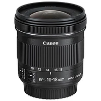 Canon EF-S 10-18mm f/4.5-5.6 IS STM Lens (9519B002) - Black