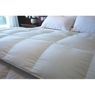 Couette d'hiver en duvet de canard contexture 233 Royal Elite de Maholi - Lit 1 place - Blanc