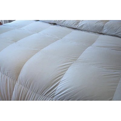 Couette d'été en duvet de canard contexture 233 Royal Elite de Maholi - Lit 1 place - Blanc