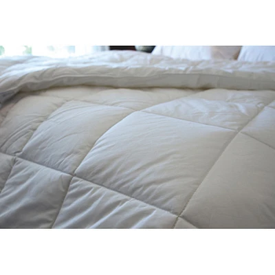 Douillette d'été en coton fin contexture de 260 Royal Elite de Maholi - Lit double - Blanc