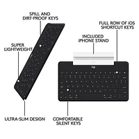 Logitech Keys-To-Go iPad Keyboard - Black