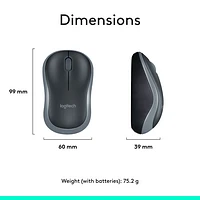 Logitech MK270 Wireless Keyboard & Mouse Combo - Black