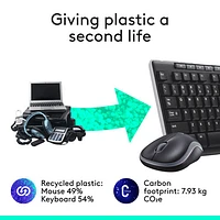 Logitech MK270 Wireless Keyboard & Mouse Combo - Black