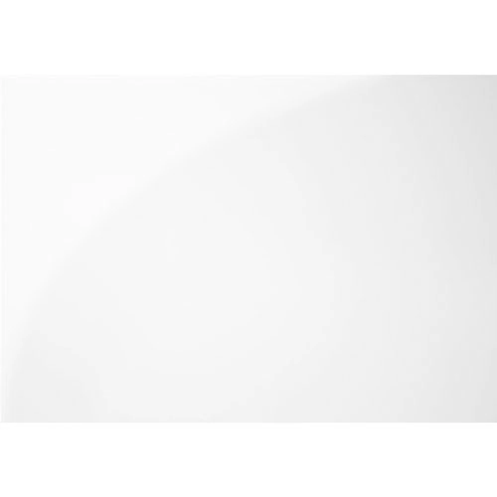 Table d'appoint rectangulaire contemporaine avec tiroir de rangement - Blanc