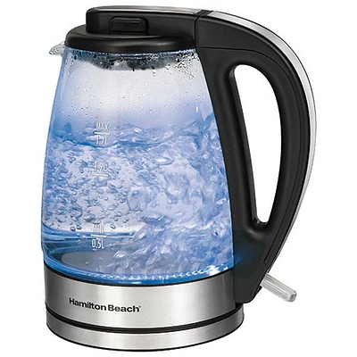 Bouilloire électrique de Hamilton Beach - 1,7 L - Verre