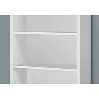 48" 4-Shelf Bookcase - White