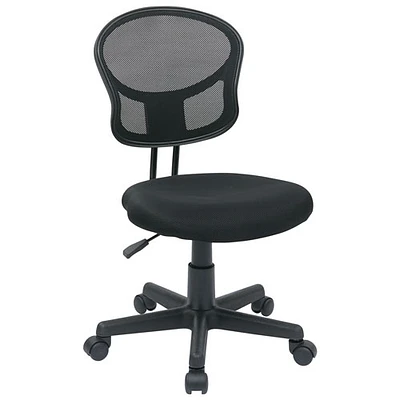 Fauteuil de bureau en polyester OSPDesigns d'Office Star - Noir