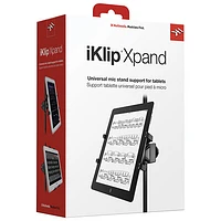 Support universel sur pied de micro Xpand IK Multimedia d'iKlip pour tablette (IKLIPXPANDIN)- Noir
