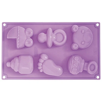 Moule en silicone à plaques multiples pour les anniversaires de bébés de Pavoni