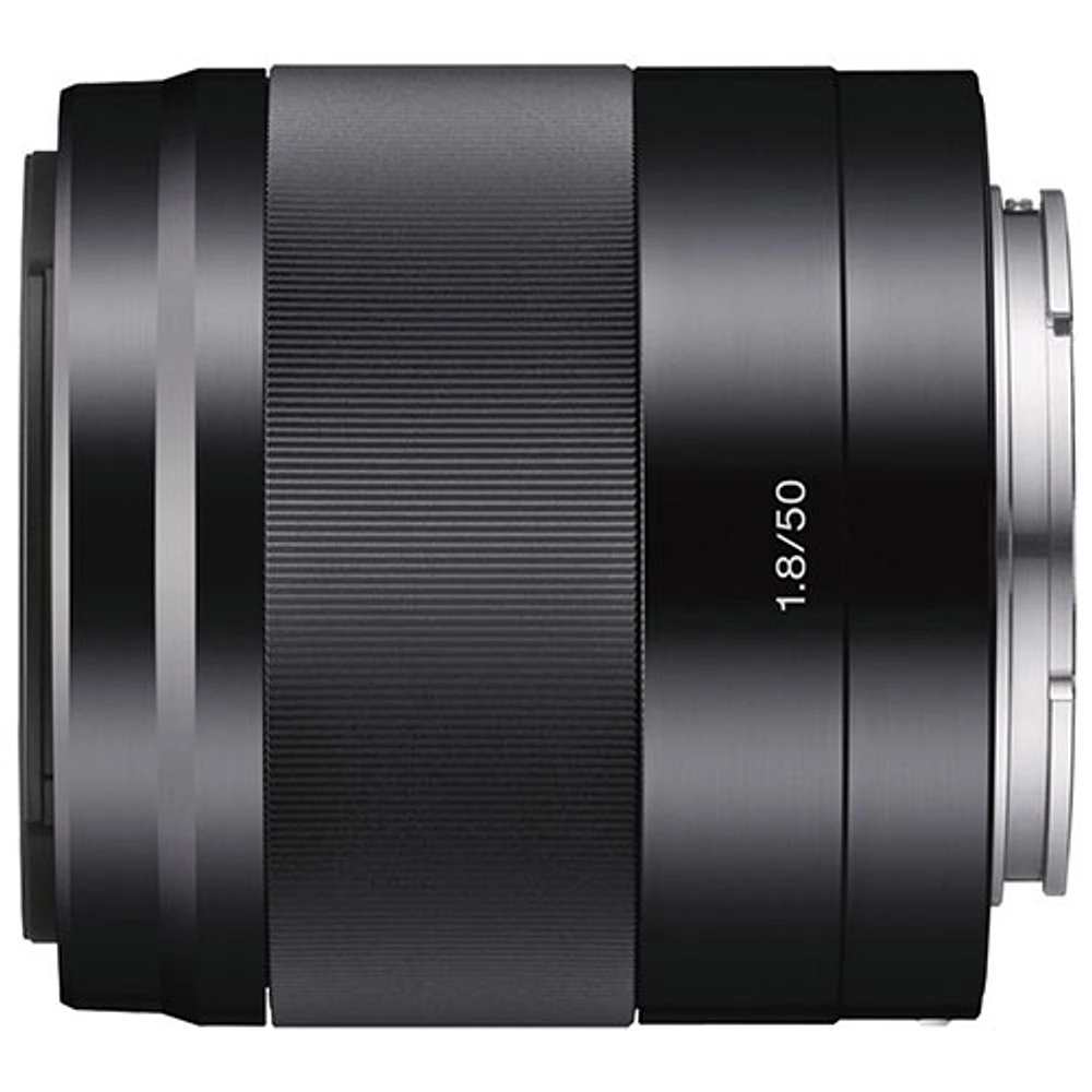 Objectif à focale fixe pour portraits OSS à monture E APS-C 50 mm f/1,8 de Sony