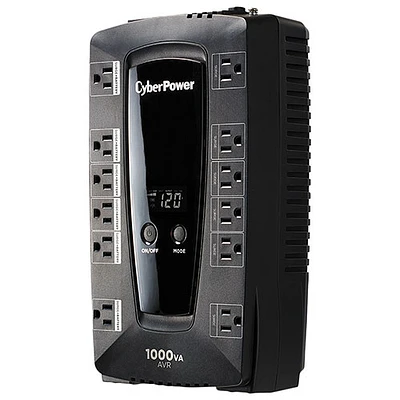 Système UPS d'alimentation sans coupure à 12 prises 530 W CyberPower (LE1000DG-FC)