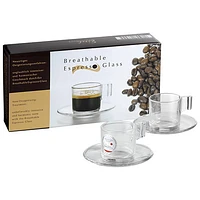 Eisch Sensis Plus Superior Espresso Cup & Saucer - Set of 2