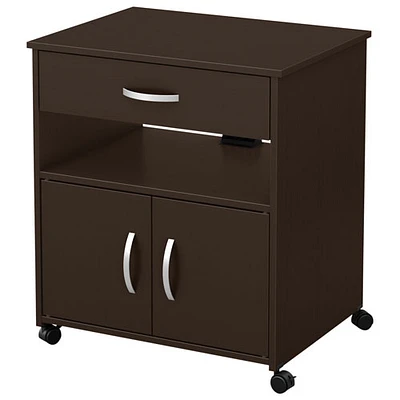 Fiesta Contemporary Mobile Microwave Cart - Chocolate