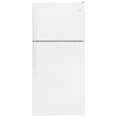 Whirlpool 30" 18.2 Cu. Ft. Top Freezer Refrigerator (WRT318FZDW) - White