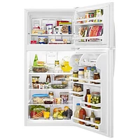 Whirlpool 30" 18.2 Cu. Ft. Top Freezer Refrigerator (WRT318FZDW) - White