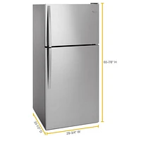 Whirlpool 30" 18.2 Cu. Ft. Top Freezer Refrigerator - Stainless Steel