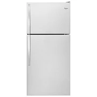 Whirlpool 30" 18.2 Cu. Ft. Top Freezer Refrigerator (WRT148FZDM) - Stainless Steel
