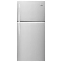 Whirlpool 30" 19.2 Cu. Ft. Top Freezer Refrigerator with LED Lighting - Stainless Steel