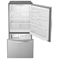 Whirlpool 33" 21.9 Cu. Ft. Bottom Freezer Refrigerator with LED Lighting - Stainless Steel