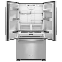 KitchenAid 36" 21.9 Cu. Ft. Counter-Depth French Door Refrigerator - Stainless Steel