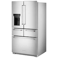 KitchenAid 36" 25.8 Cu. Ft. French Door Refrigerator with Ice & Water Dispenser - Stainless Steel