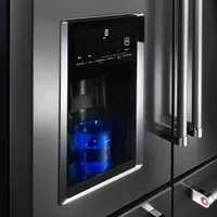 KitchenAid 36" 25.8 Cu. Ft. French Door Refrigerator with Ice & Water Dispenser - Stainless Steel