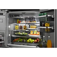 KitchenAid 36" 25.8 Cu. Ft. French Door Refrigerator with Ice & Water Dispenser - Stainless Steel