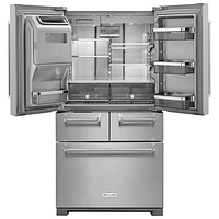 KitchenAid 36" 25.8 Cu. Ft. French Door Refrigerator with Ice & Water Dispenser - Stainless Steel