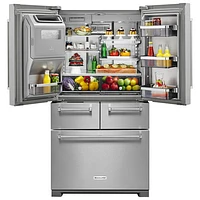 KitchenAid 36" 25.8 Cu. Ft. French Door Refrigerator with Ice & Water Dispenser - Stainless Steel