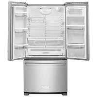KitchenAid 33" 22.1 Cu. Ft. French Door Refrigerator with Internal Water Dispenser - Stainless Steel